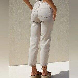 NWT PacSun Women's Dad Jeans Size 23 Button Fly Beige Relaxed Straight Leg NWT